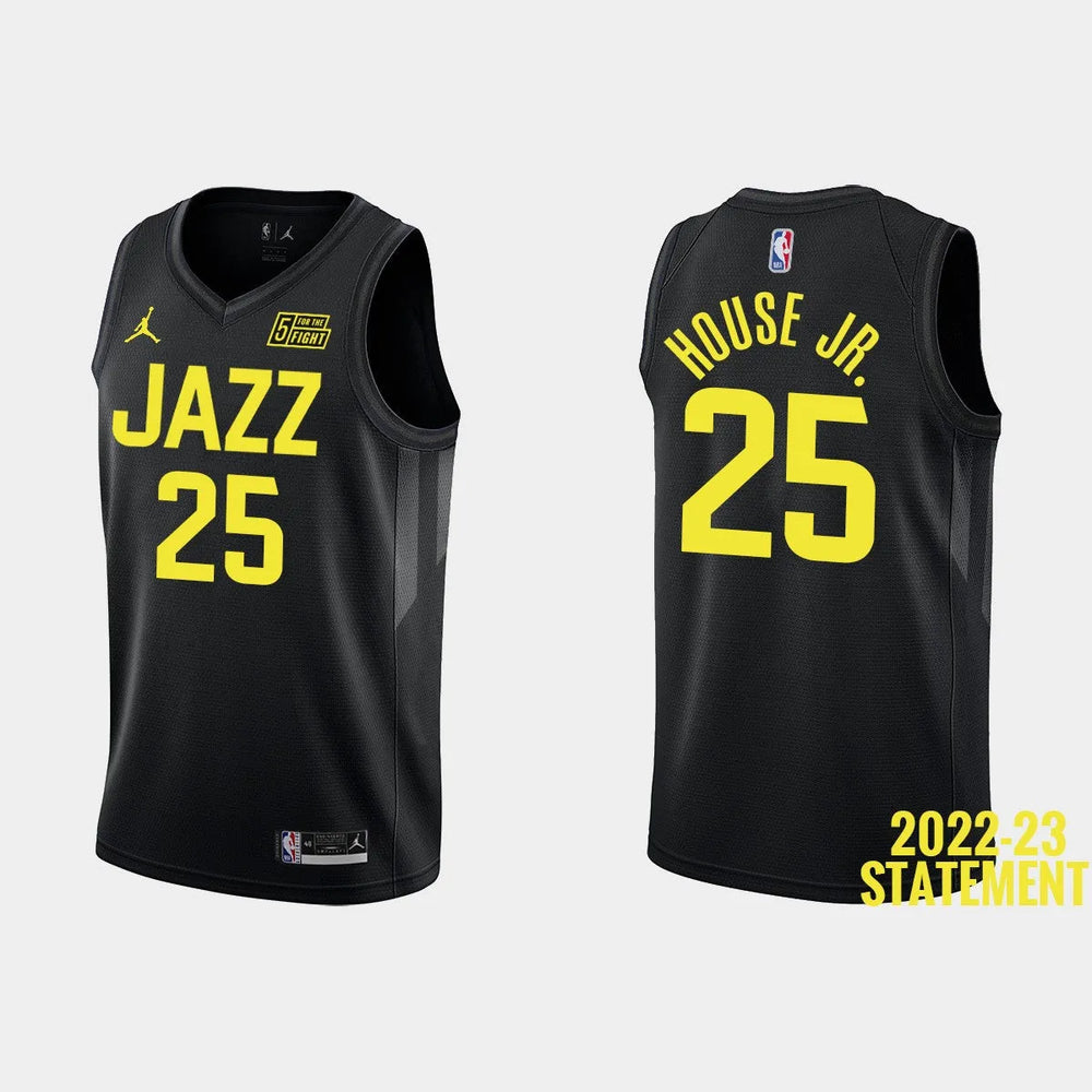 Regata Utah Jazz Swingman Statement Edition 22/23 Preta Masculina Jordan