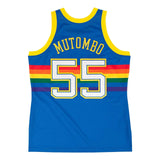 Regata Denver Nuggets Mitchell & Ness Hardwood Classics 91/92 #55 Mutombo Azul - DS Sports - Artigos Esportivos