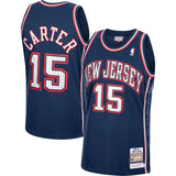 Regata New Jersey Nets Mitchell & Ness Hardwood Classics 06/07 #15 Vince Carter Azul - DS Sports - Artigos Esportivos