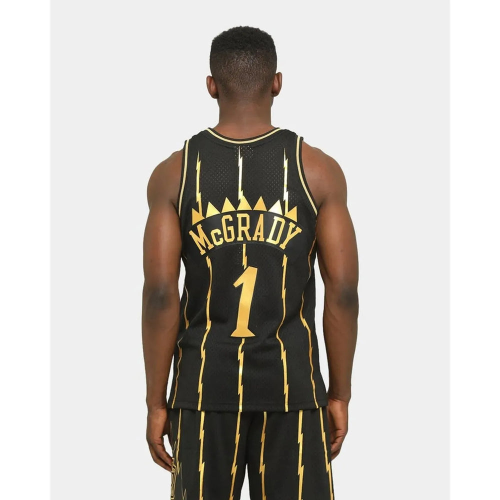 Regata Toronto Raptors Mitchell & Ness Hardwood Classics 98/99 #1 McGrady Preta - DS Sports - Artigos Esportivos