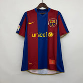 Camisa Barcelona I 2007/2008 Retrô Vermelha/Azul Masculina Nike