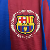 Camisa Barcelona I 2007/2008 Retrô Vermelha/Azul Masculina Nike