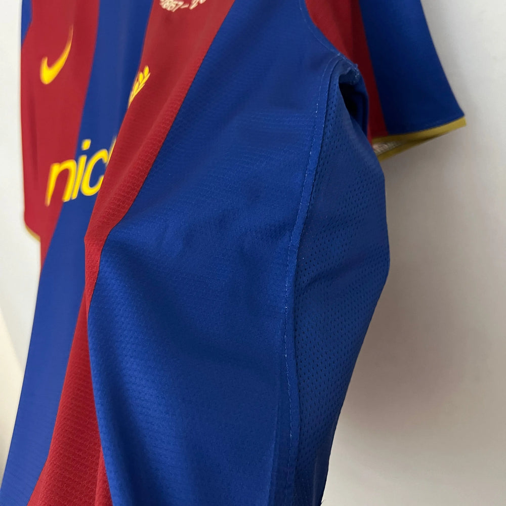 Camisa Barcelona I 2007/2008 Retrô Vermelha/Azul Masculina Nike