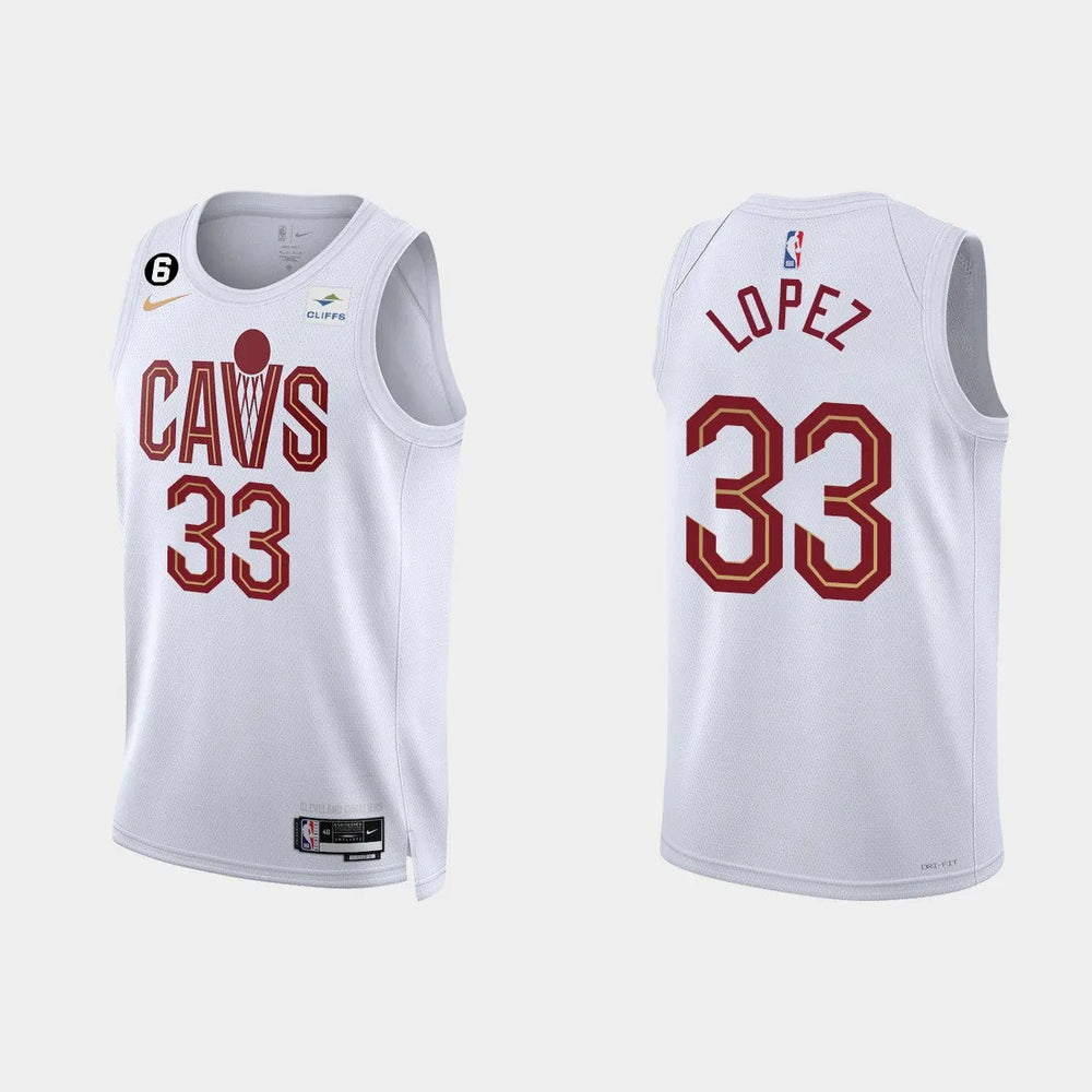 Regata Cleveland Cavaliers Swingman Association Edition 22/23 Branca Masculina Nike