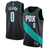 Regata Portland Trailblazers Swingman City Edition 22/23 Preta Masculina Nike