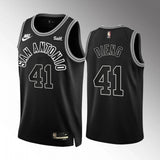 Regata San Antonio Spurs Swingman Classic Edition 22/23 Preta Masculina Nike