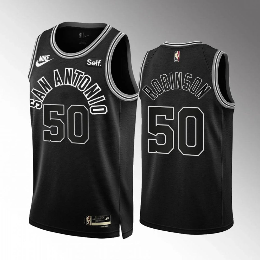 Regata San Antonio Spurs Swingman Classic Edition 22/23 Preta Masculina Nike