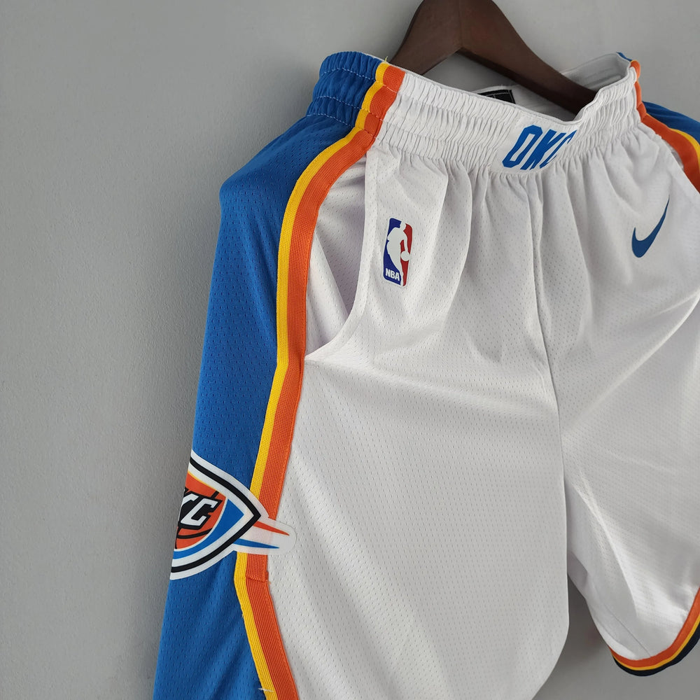 Short NBA Oklahoma City Thunder 22/23 Branco Masculino Nike