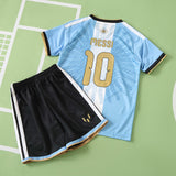 Conjunto Infantil Argentina Comemorativo Messi #10 Azul e Branco