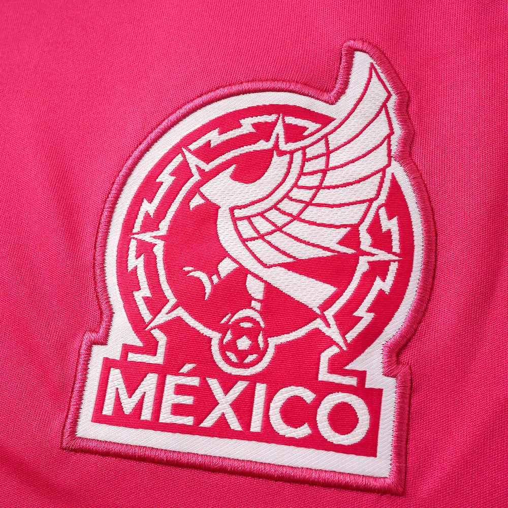 Camisa Goleiro Seleção México Copa do Mundo 2026 Manga Longa Rosa Adidas