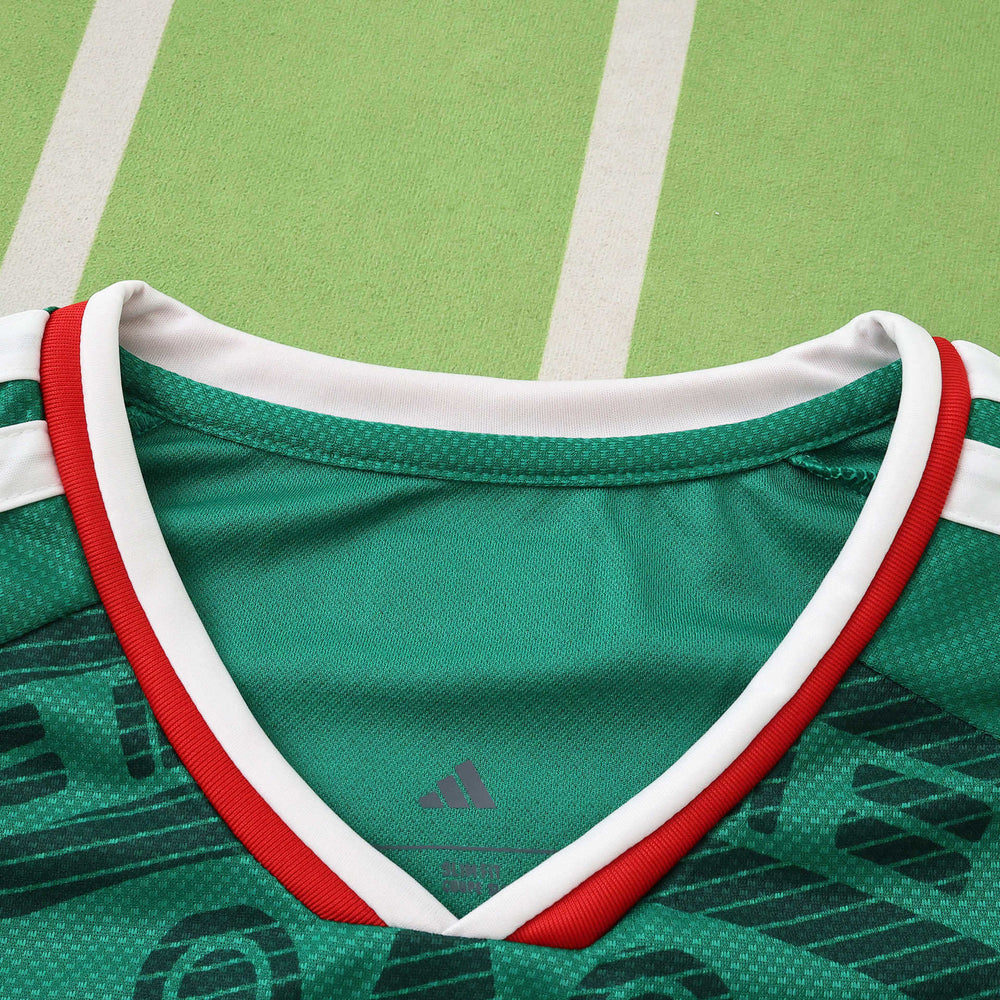 Camisa Seleção México I Copa do Mundo 2026 Manga Longa Verde Adidas