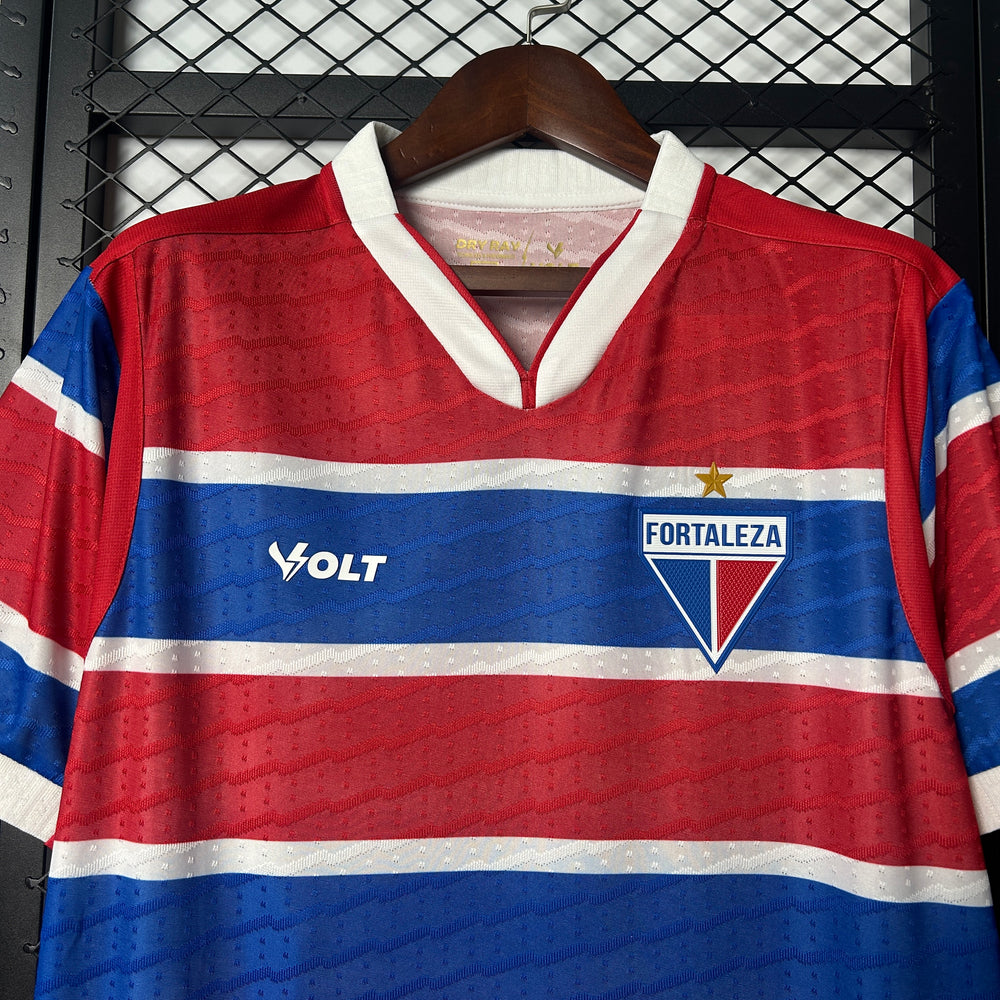 Camisa Fortaleza I 25/26 Vermelha/Azul Volt
