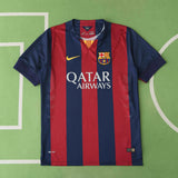 Camisa Barcelona I 2014/2015 Retrô Vermelha/Azul