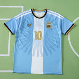 Camisa Seleção Argentina Comemorativa Messi #10 Azul e Branca