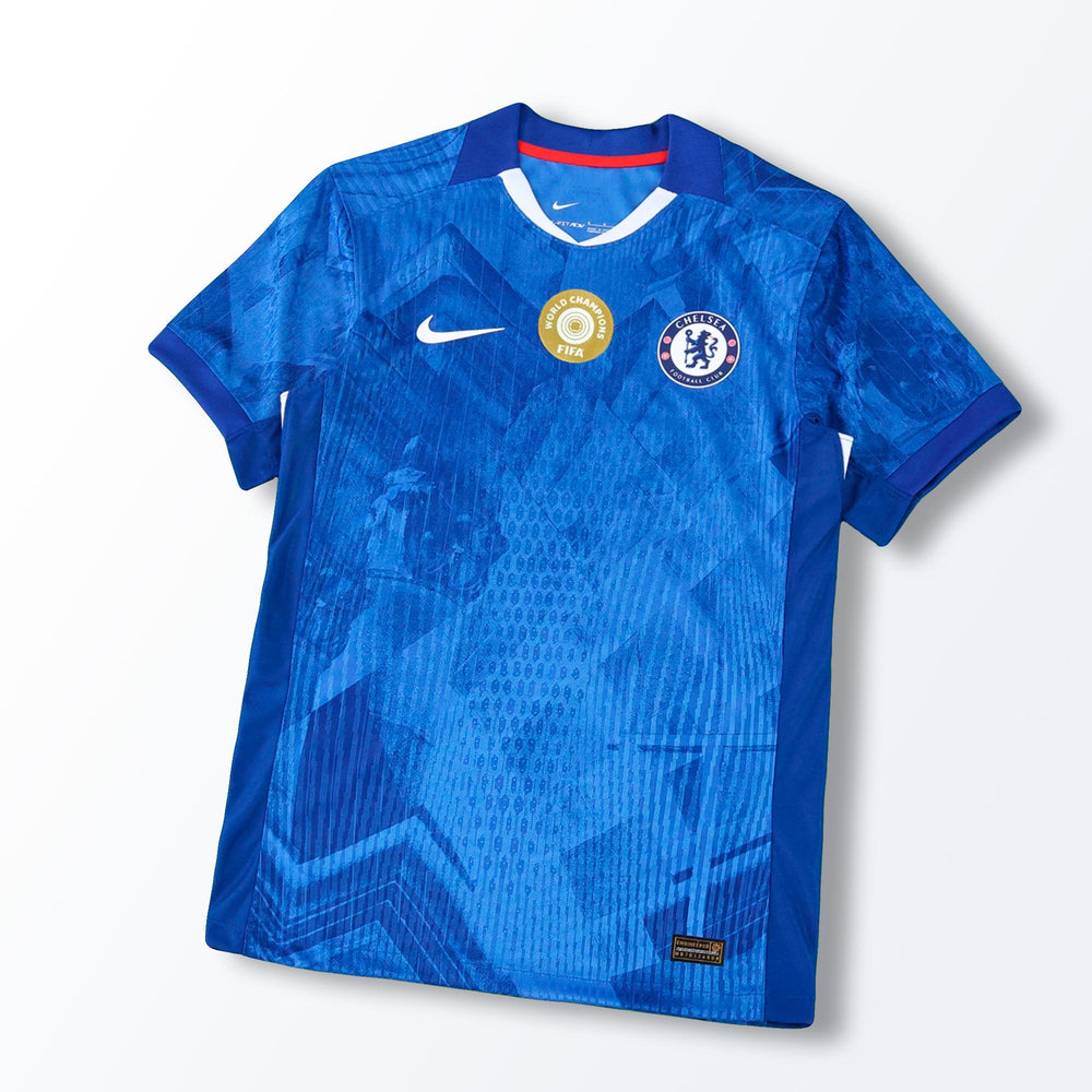 Camisa Chelsea Home 25/26 Azul Masculina Campeões Mundial de Clubes - Jogador Nike