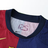 Camisa Barcelona x Travis Scott Home 2024/25 Vermelha/Azul Masculina - Jogador