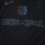 Camisa Barcelona x Travis Scott Away 2024/25 Preta Masculina - Jogador