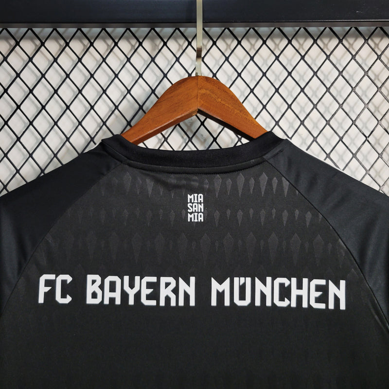 Camisa Bayern de Munique Goleiro 23/24 Preta Masculina