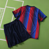 Conjunto Infantil Barcelona I 26/27 Azul e Vermelho