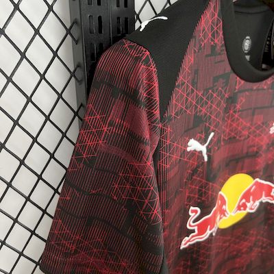 Camisa RB Leipzig III 25/26 Vermelha e Preta Masculina Puma