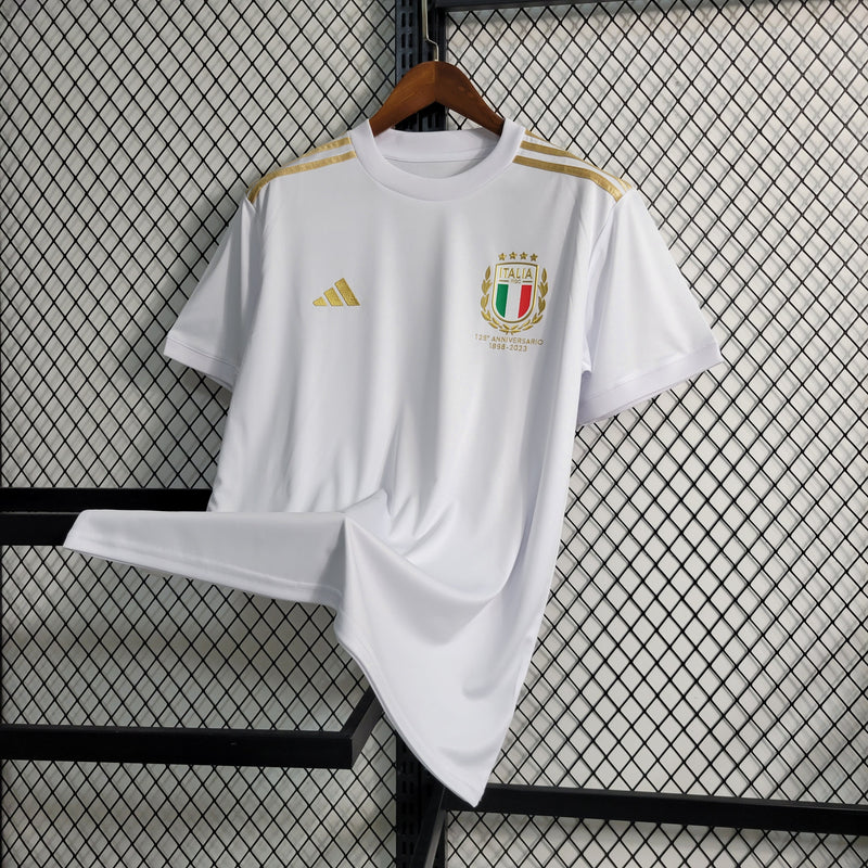 Camisa Seleção Itália Edição Especial 125 Anos Branca Masculina