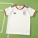 Conjunto Infantil Seleção Espanha II Copa do Mundo 2026 Off-White