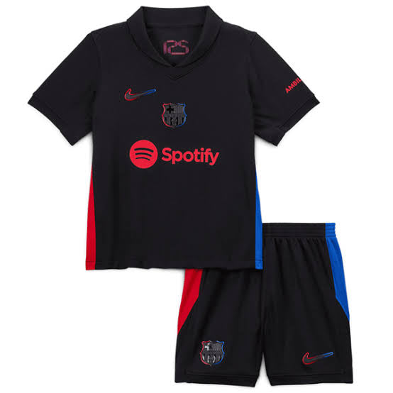 Conjunto Infantil Barcelona II 2024/25 Preto Nike
