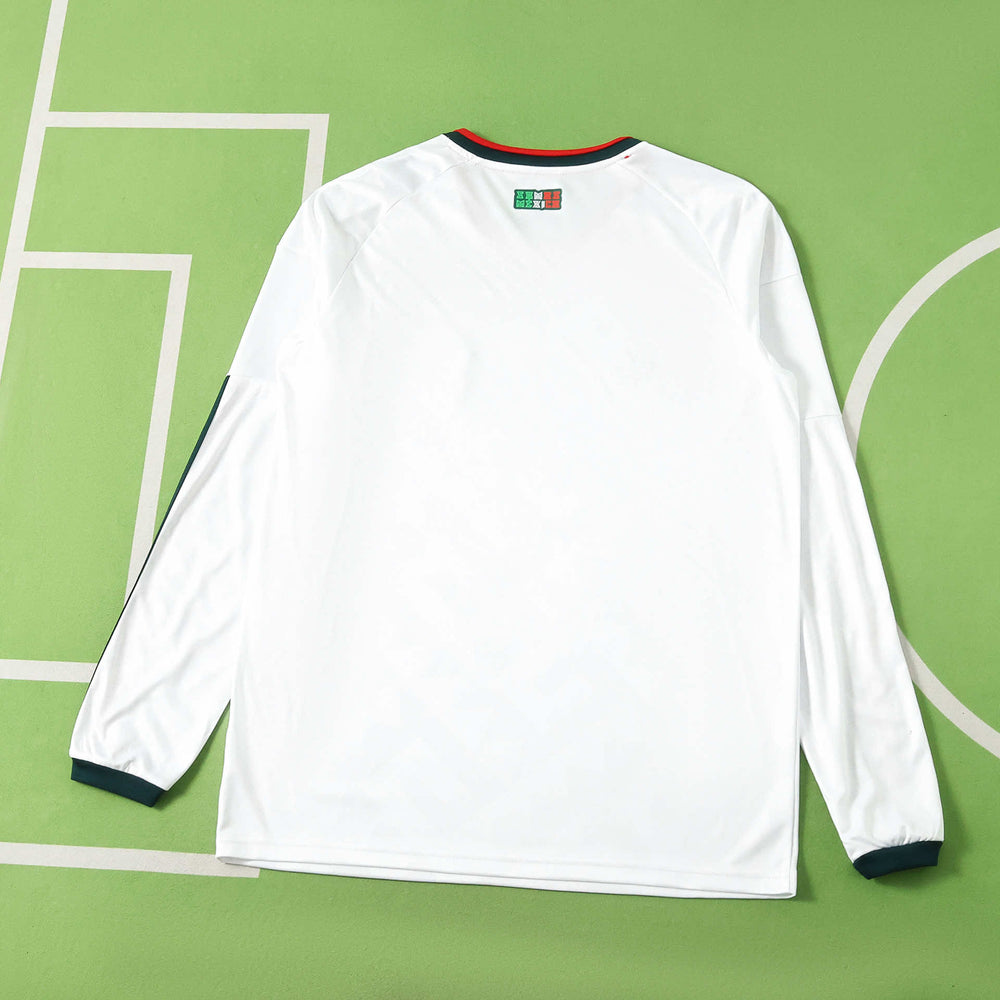 Camisa Seleção México II Copa do Mundo 2026 Manga Longa Branca Adidas