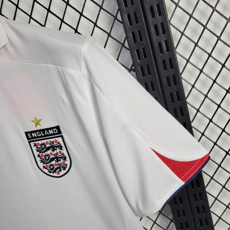 Camisa Seleção Inglaterra I 2005 Retrô Branca Masculina