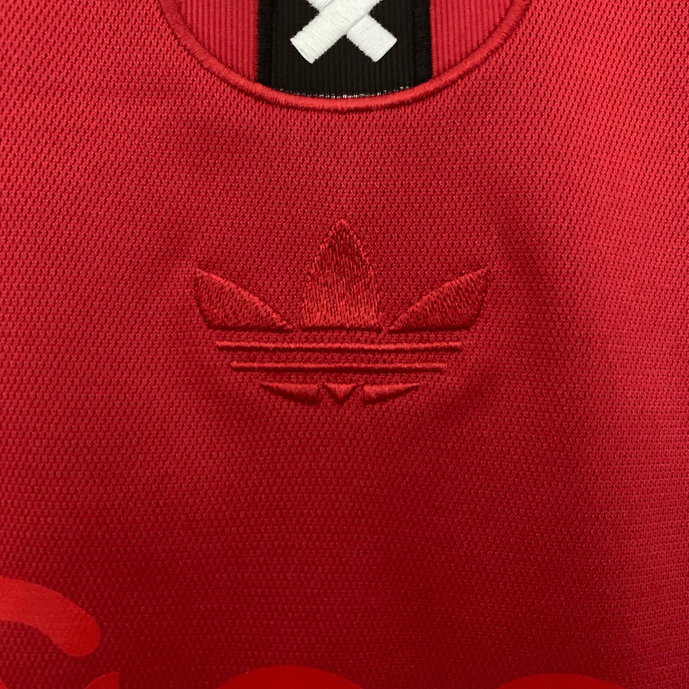 Camisa Ajax Comemorativa 125 Anos Vermelha e Branca Manga Longa Adidas