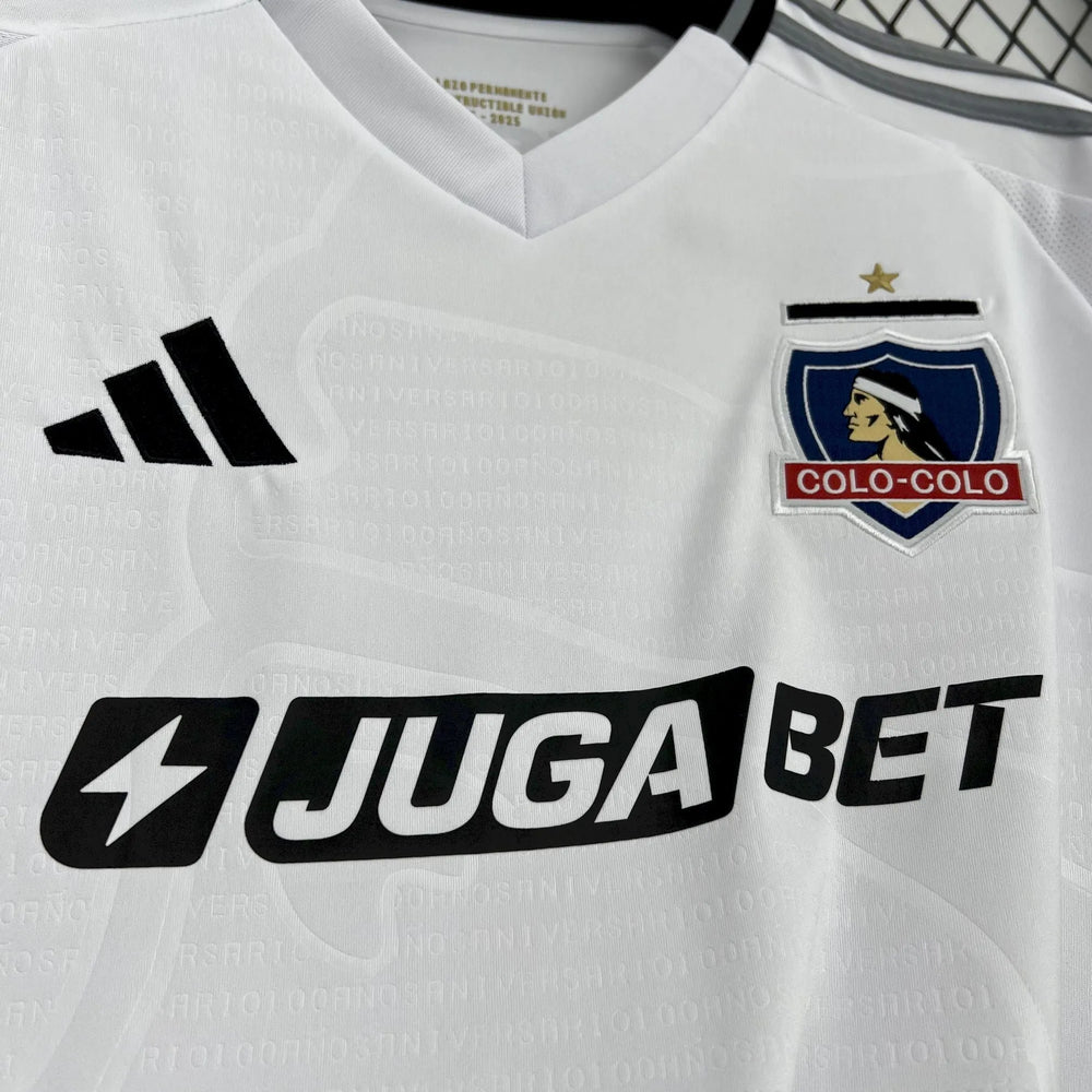 Camisa Colo-Colo I 25/26 Branca Masculina Adidas