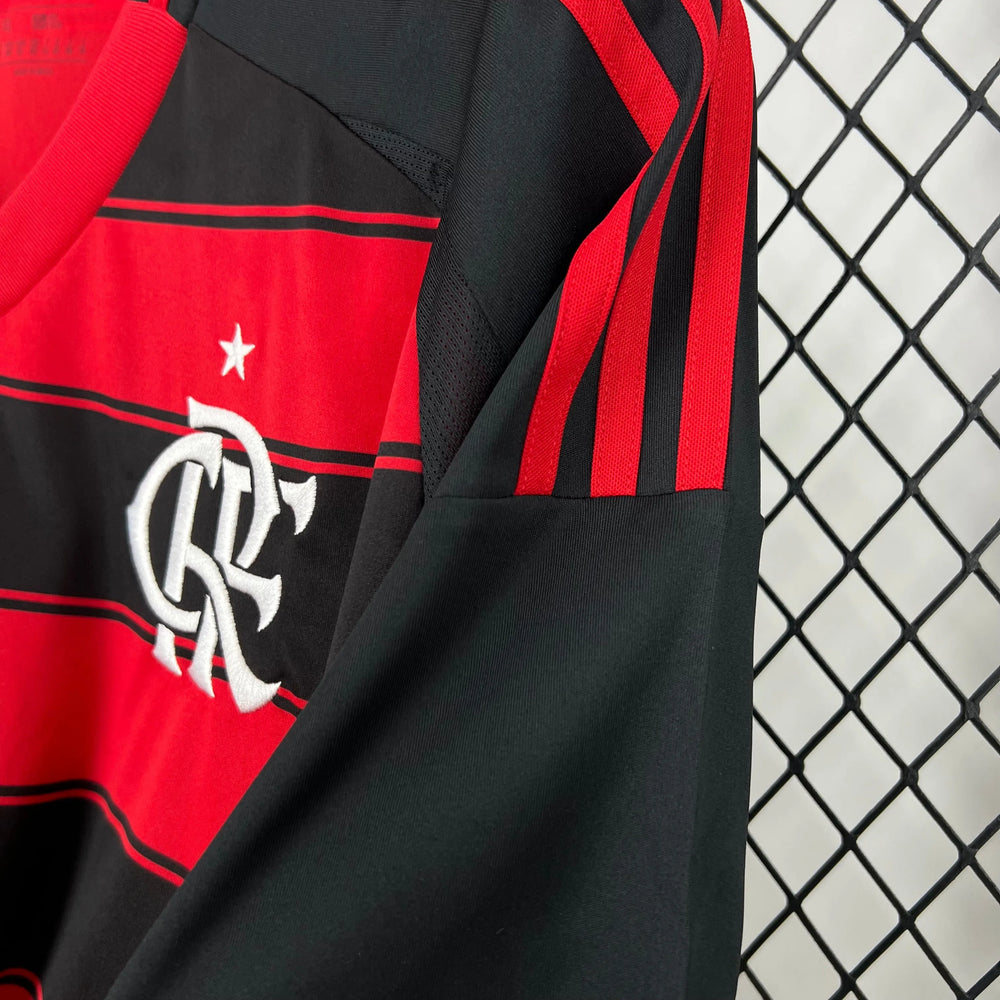 Camisa Flamengo Home 25/26 Vermelha/Preta Masculina Adidas