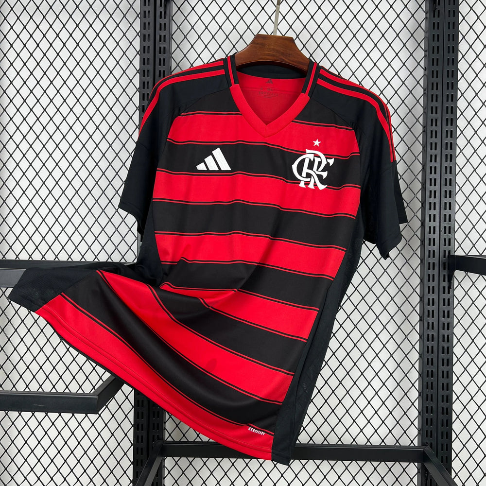 Camisa Flamengo Home 25/26 Vermelha/Preta Masculina Adidas