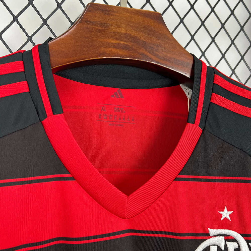 Camisa Flamengo Home 25/26 Vermelha/Preta Masculina Adidas