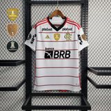 Camisa Flamengo II 23/24 Branca Com Patrocínio e Patches Masculina