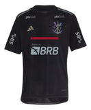 Camisa Flamengo III 23/24 Preta Com Patrocínio Masculina