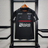 Camisa Flamengo III 23/24 Preta Com Patrocínio Masculina