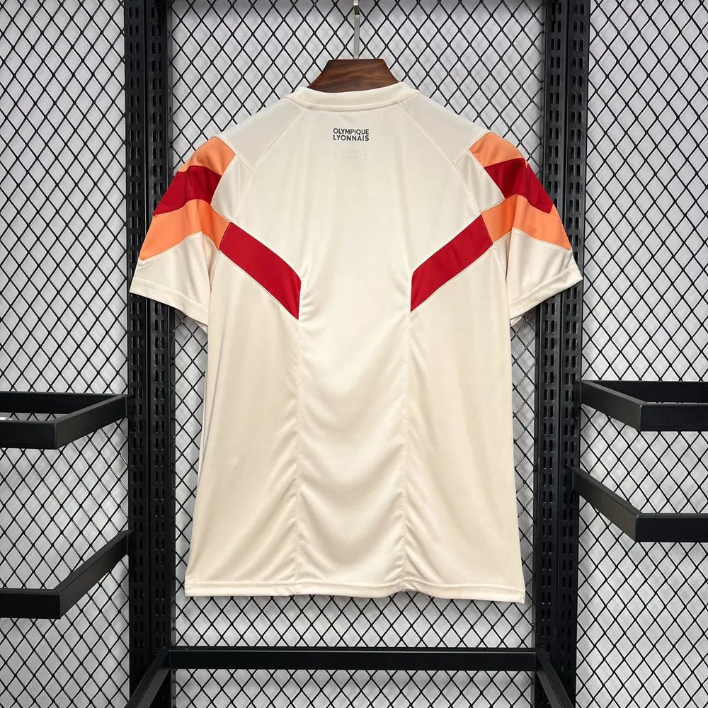 Camisa Olympique Lyon Edição Especial Retrô 24/25 Bege Masculina Adidas