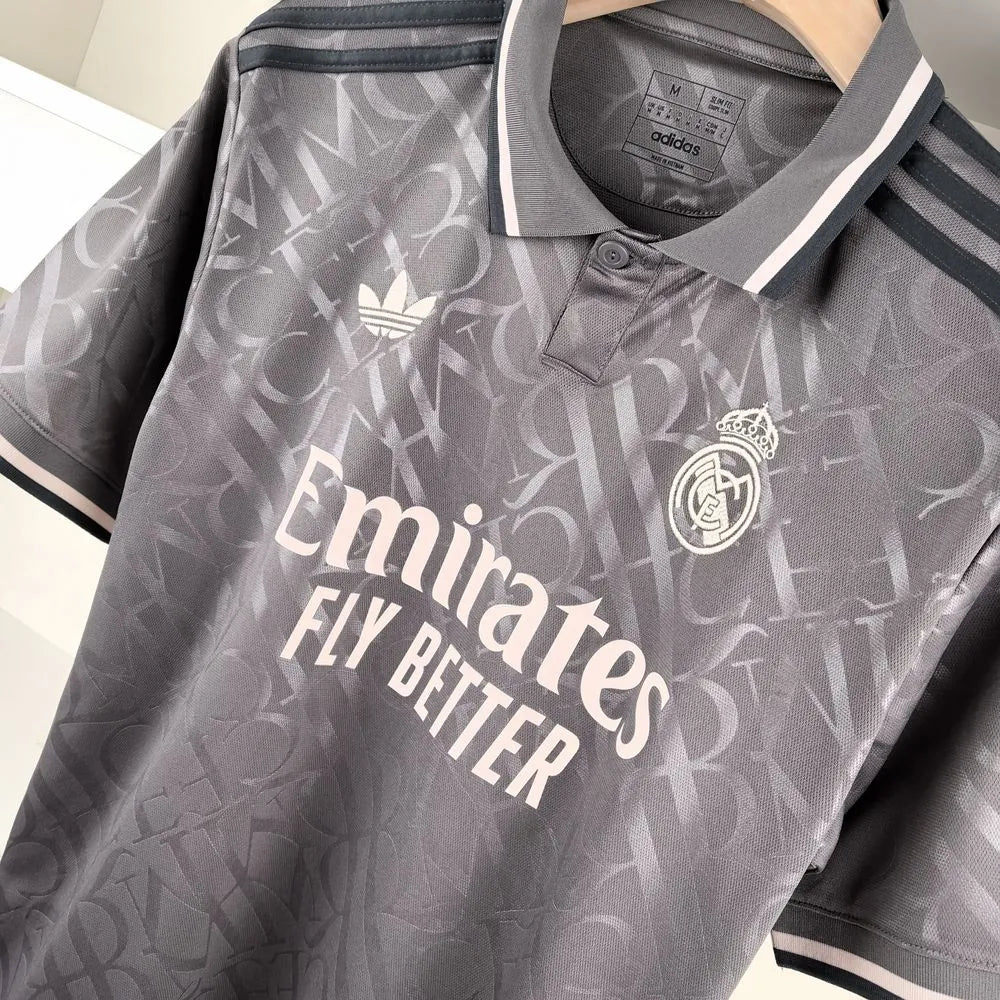 Camisa Real Madrid III 24/25 Cinza Masculina Adidas
