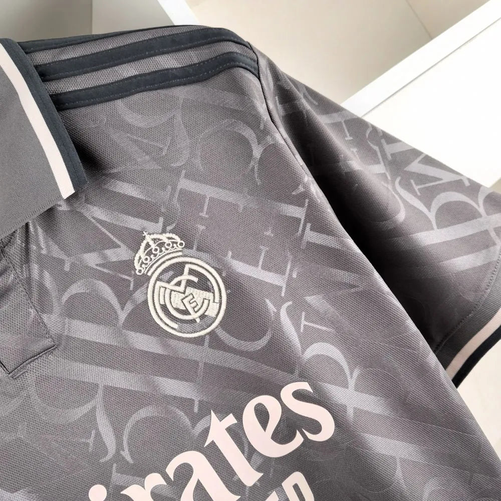Camisa Real Madrid III 24/25 Cinza Masculina Adidas
