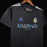 Camisa Real Madrid x Balmain Collab Preta Masculina