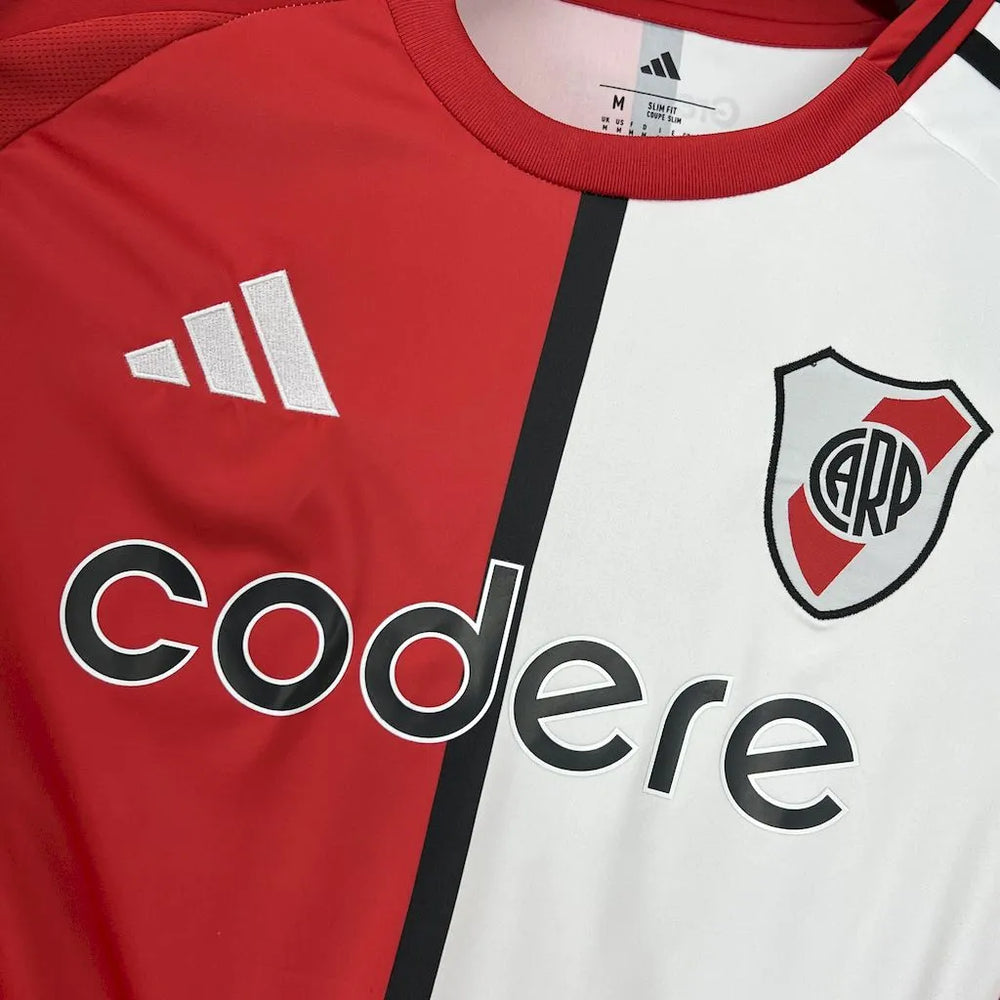 Camisa River Plate III 25/26 Vermelha Preta e Branca Masculina Adidas
