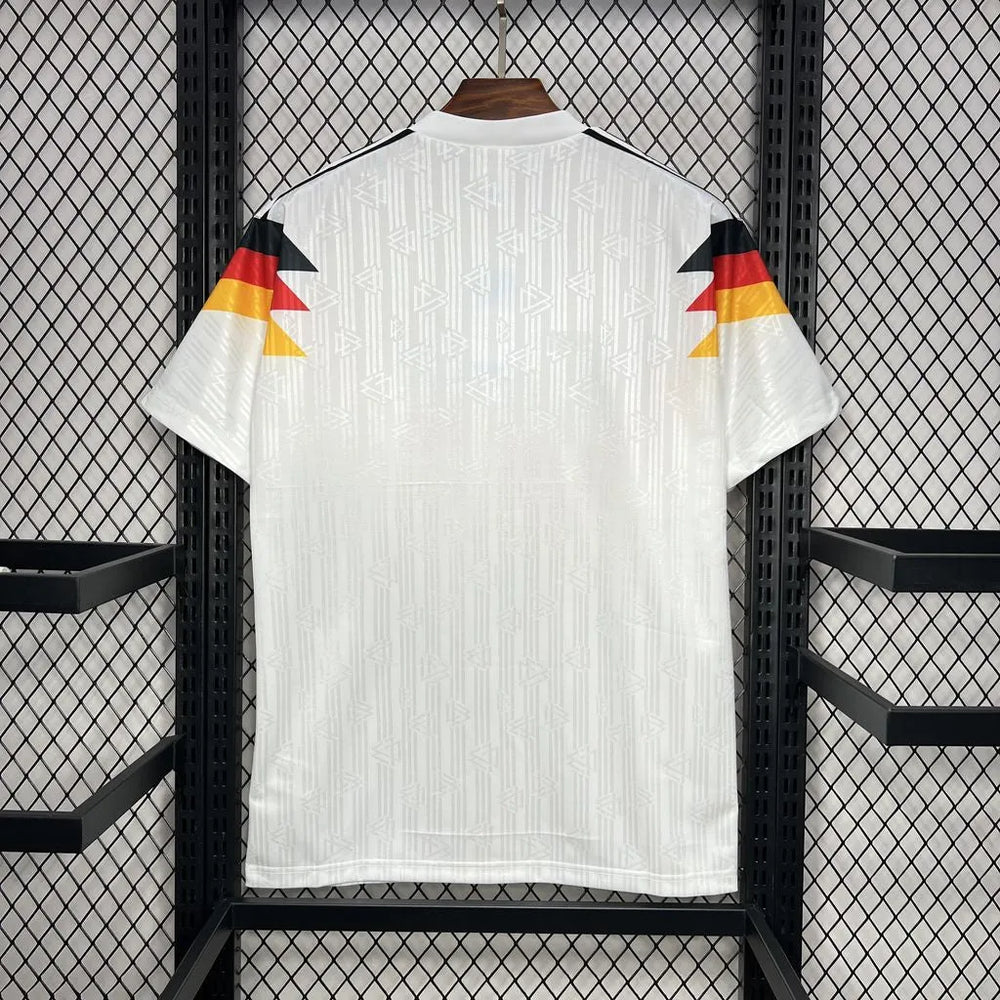 Camisa Seleção Alemanha I 1990 Retrô Branca Masculina Adidas