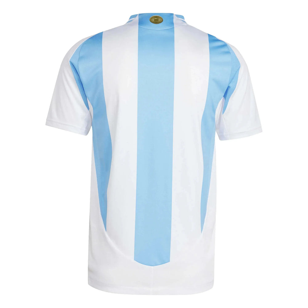 Camisa Seleção Argentina I Campeã Copa América 2024 + Patches Branca e Azul Masculina Adidas