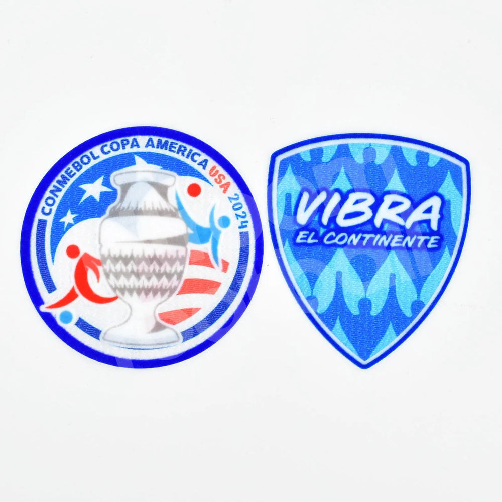 Camisa Seleção Argentina I Campeã Copa América 2024 + Patches Branca e Azul Masculina Adidas