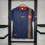 Camisa Seleção Espanha II 1996 Retrô Azul Masculina