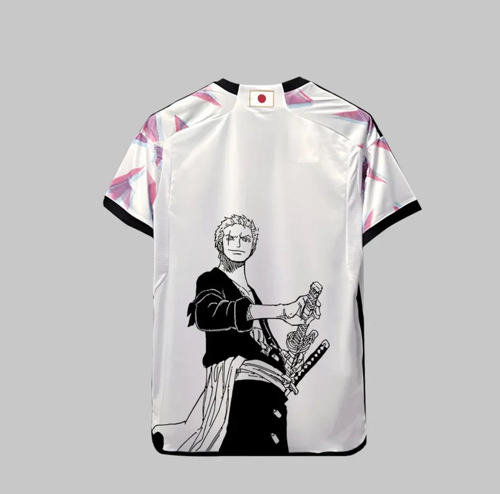 Camisa Seleção Japão Edição Especial Zoro One Piece Branca Masculina Adidas