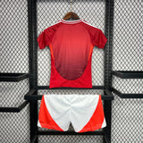 Conjunto Infantil Manchester United I 24/25 Vermelho
