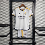 Conjunto Infantil Real Madrid I 23/24 Branco
