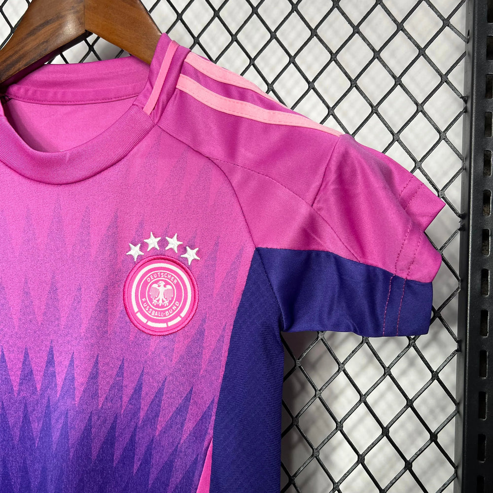 Conjunto Infantil Seleção Alemanha II 24/25 Roxa Adidas